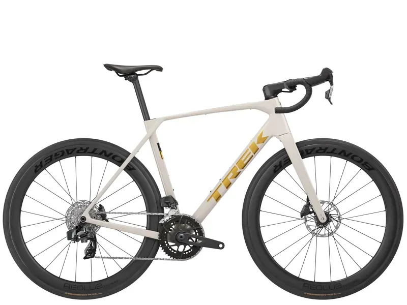 Trek Domane SL 6 AXS Gen 5 Buff Beige and Matte Era White/Deep Smoke