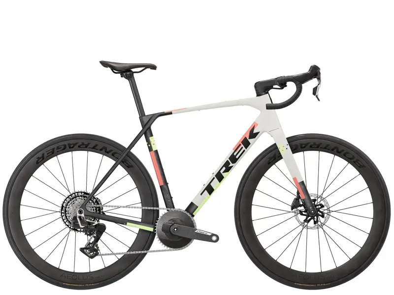 Trek Domane SL 7 AXS 1x Gen 5 Buff Beige and Matte Era White/Deep Smoke-1