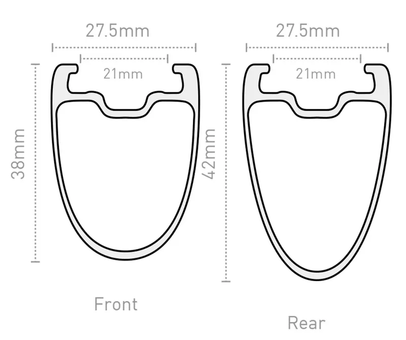 ENVE 3.4 SES Clincher CK R450 Hub 12mm DISC Front Wheel-7