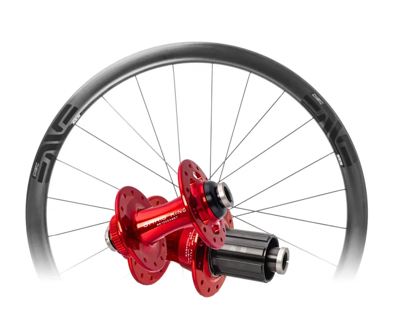 ENVE SES 3.4 Disc 700c Road Wheelset Red Hub