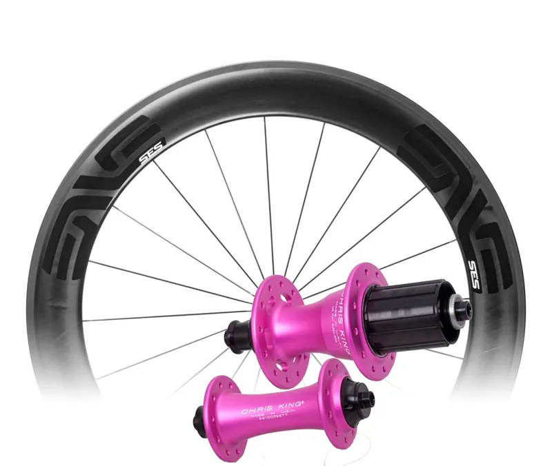 ENVE SES 7.8 NBT Road Wheelset 700c R45 Pink Punch Hub