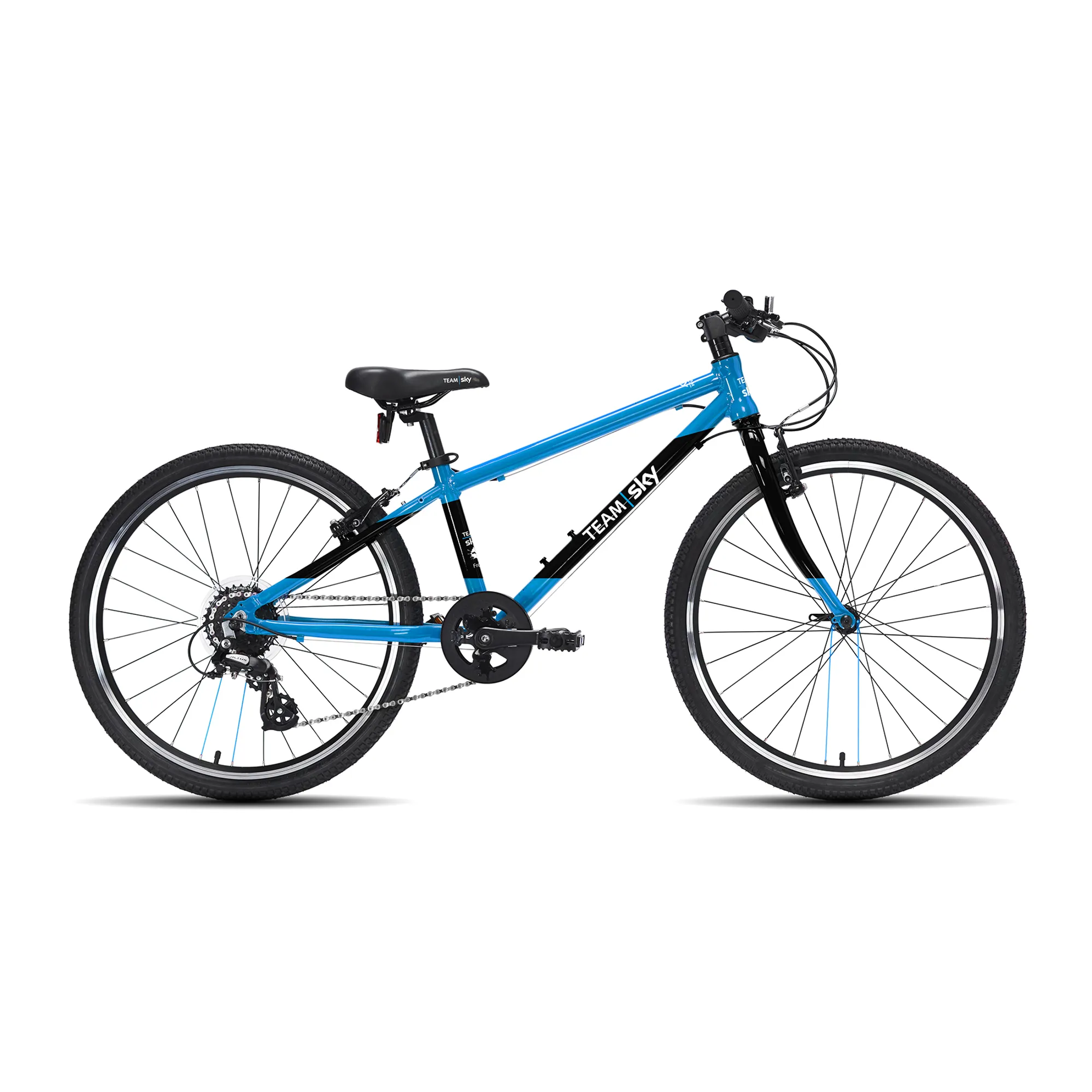 Frog 62 Kids Hybrid Bike for Ages 8-10 Team Sky Black