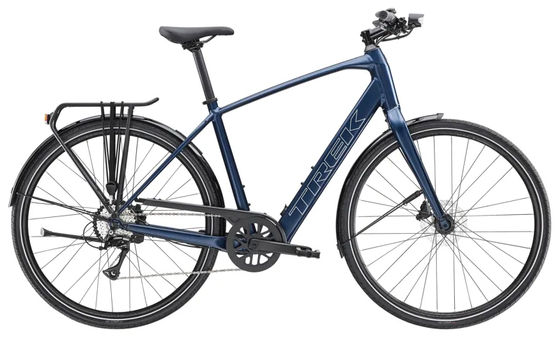 Trek FX+ 2 LT Electric Bike in Mulsanne Blue