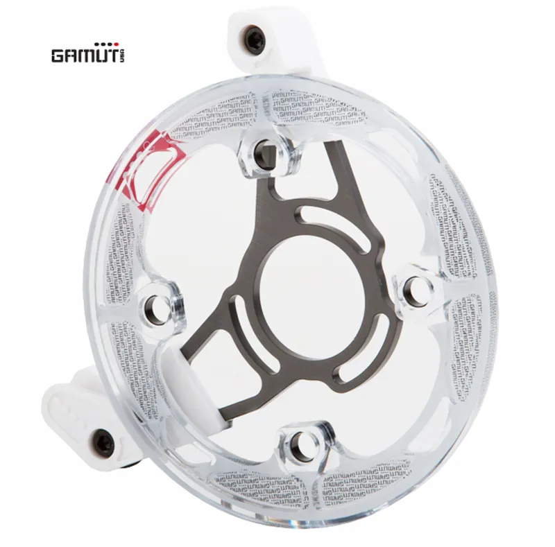 Gamut P20s chain guide, white bash guard, fits 32 - 34 T-1