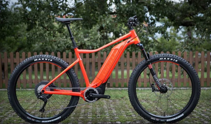 Giant Dirt E 1 Pro 25km H Neon Red Orange 2018 Electric Bike