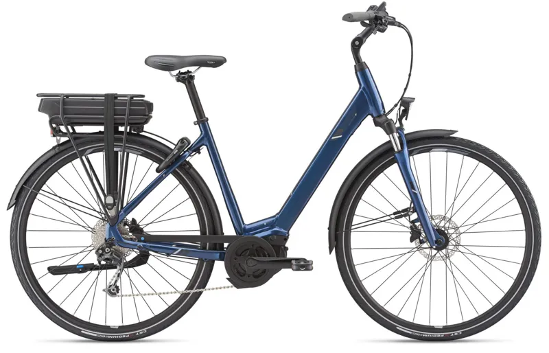 Giant Entour E 1 Disc 2019 25km Womens Electric Hybrid Bike Blue