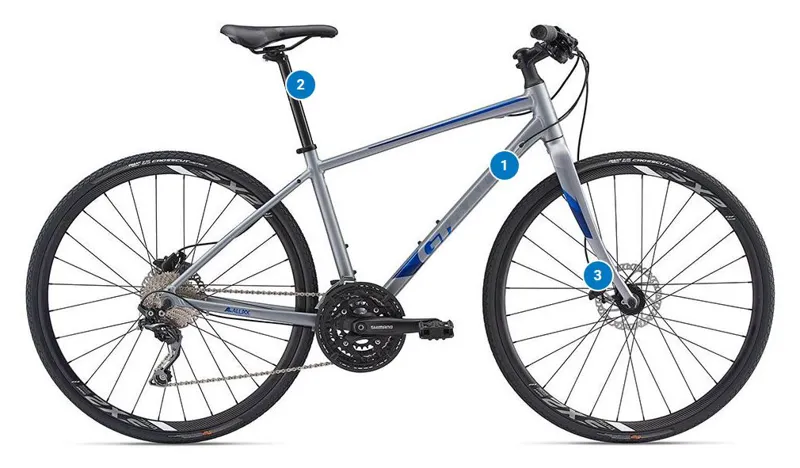 Giant Escape 1 Disc 2018 Hybrid Bike Charcoal