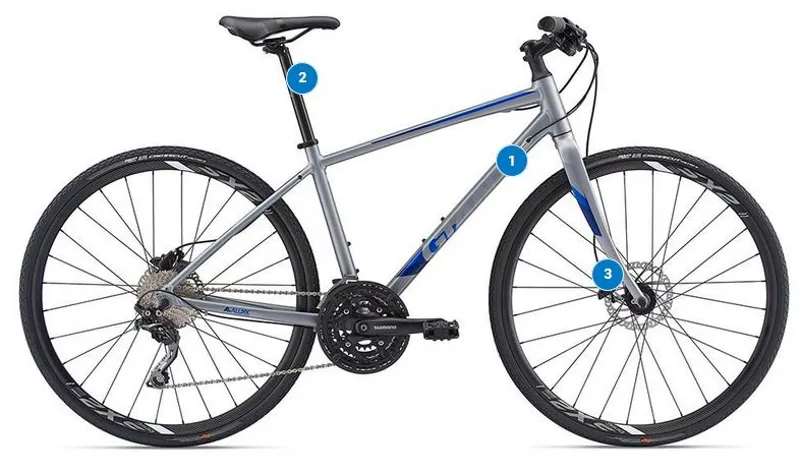 Giant Escape 1 Disc 2018 Hybrid Bike Charcoal