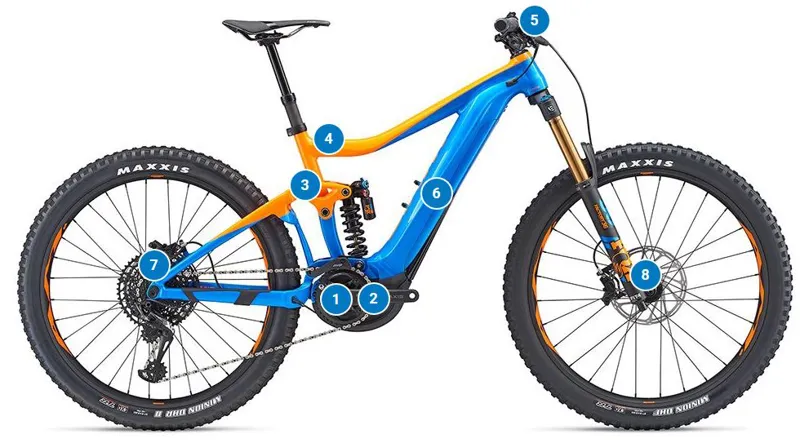 Giant Trance SX E 0 Pro 2019 Men Electric Mountain Bike Orange