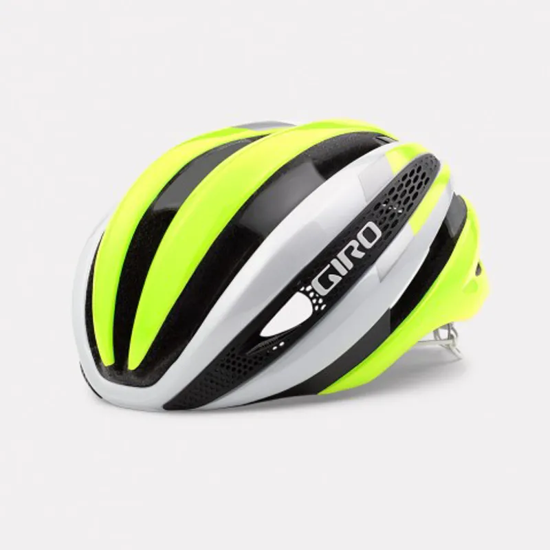 Giro Synthe Mips Road Helmet White/ Hi Vis Yellow