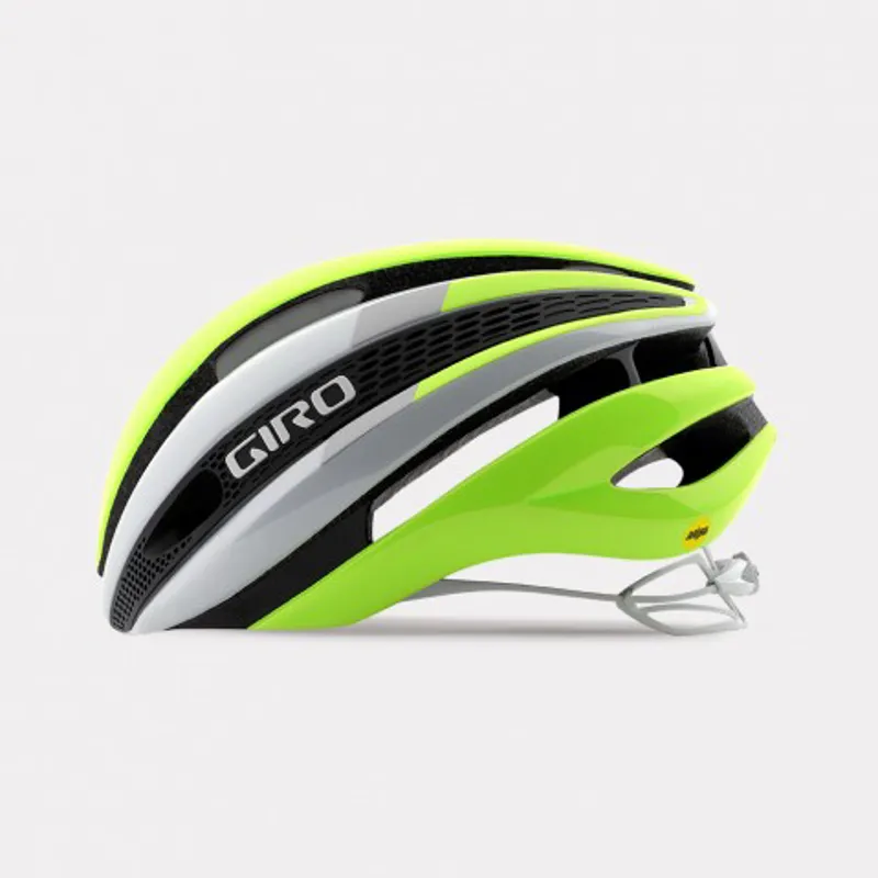 Giro Synthe Mips Road Helmet White/ Hi Vis Yellow-1