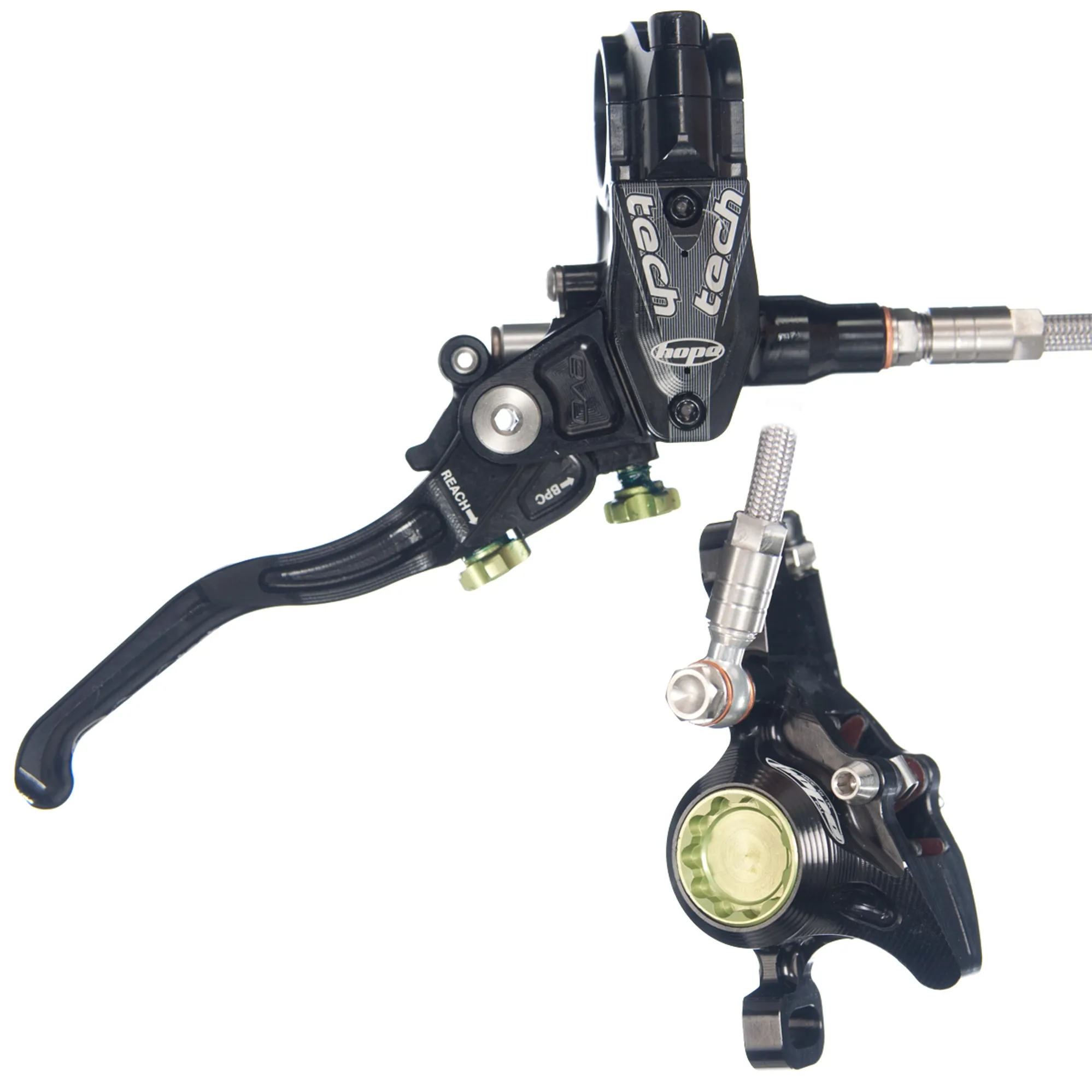 Hope Tech V2 Evo Braided Rear Disc Brake No Rotor Special Edition Black