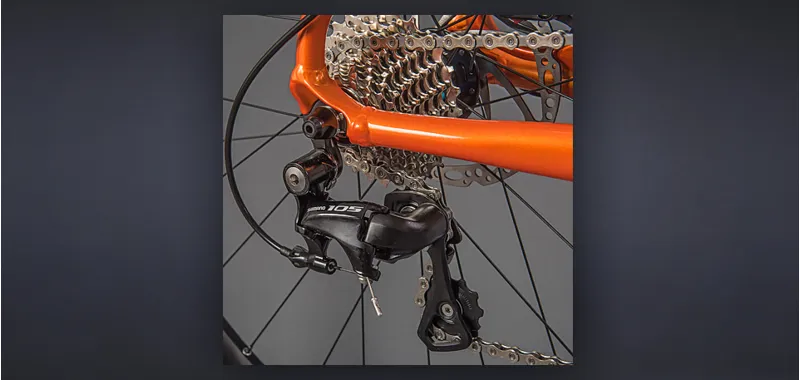 Kinesis Crosslight 5T Disc 105 Cyclocross Bike Sweet Orange-5