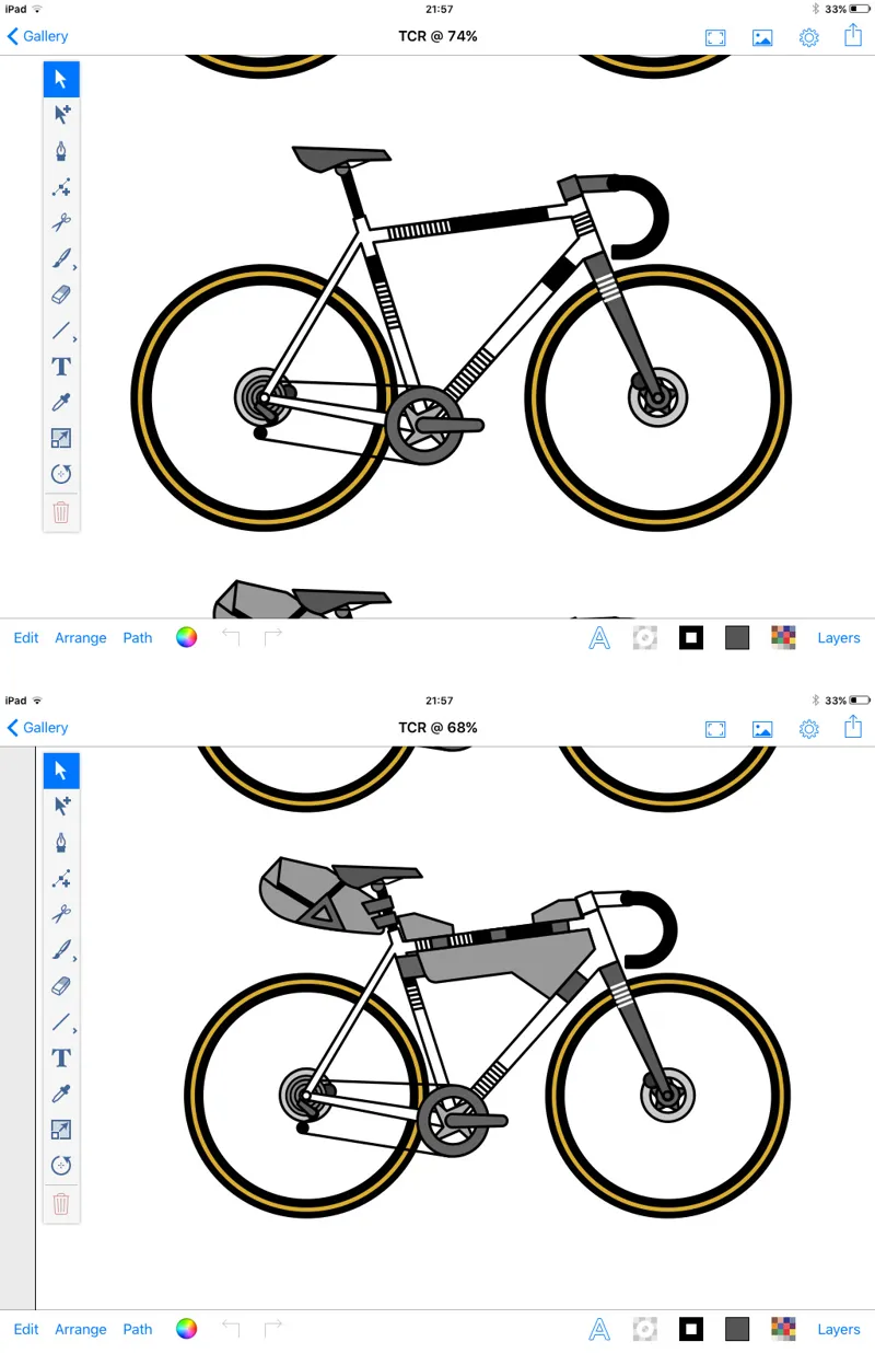 Kinesis Tripster AT Gravel Disc Frameset Seeon Yellow-6