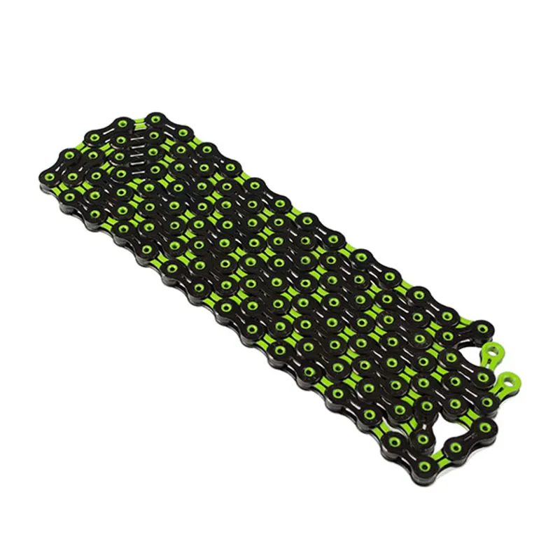 Kmc X11sl Dlc Black Green 116l Road And Mtb 11 Speed Chain Buy