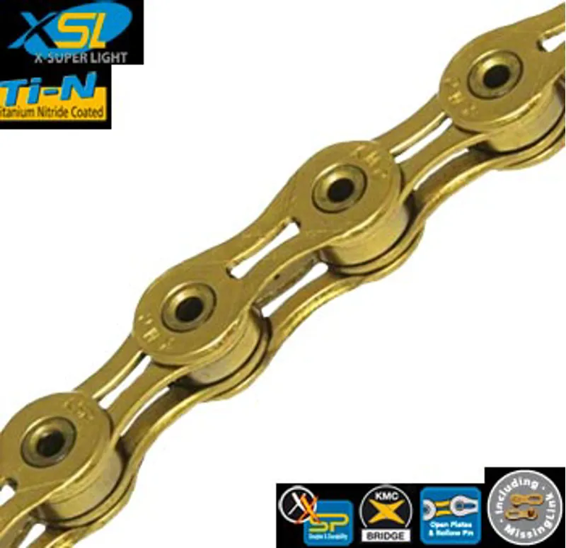 KMC X11SL Gold Chain 114L Road and MTB 11 Speed Chain