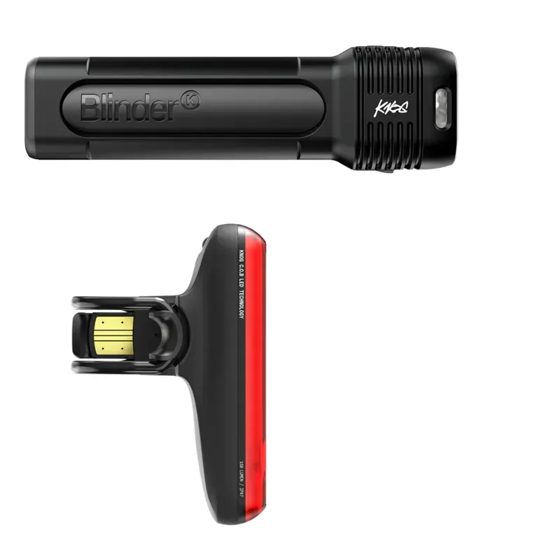 Knog Blinder 1400 and Blinder R-150 Front/Rear Bike Light Set in Black-2