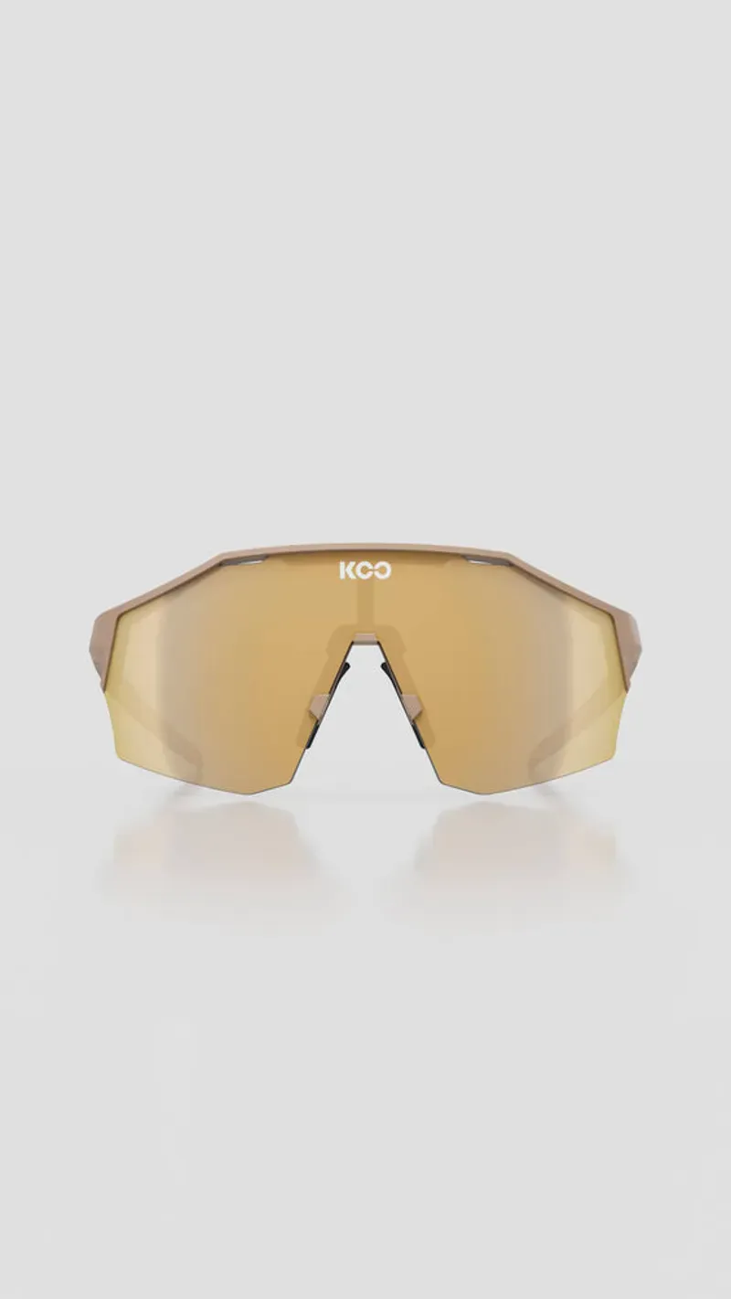 Koo Alibi Matt Sand Frame Gold Mirror Lenses-1