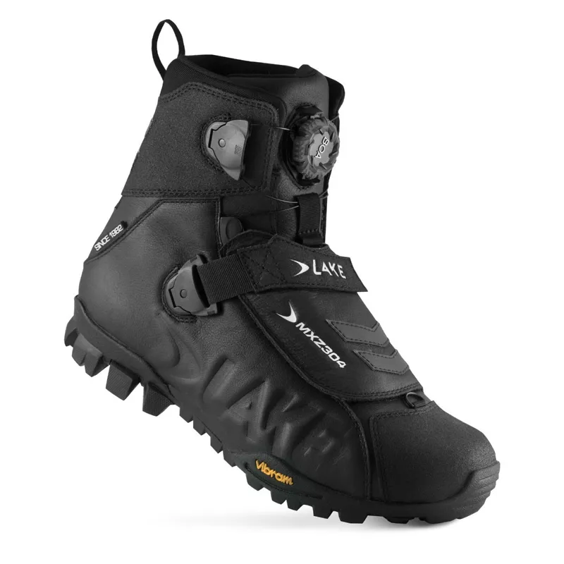 Lake MXZ304 Wide Fit Winter Boot in Black 