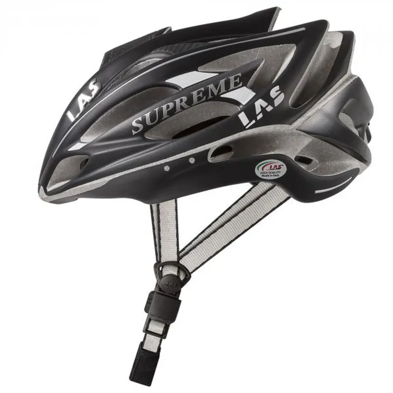 Las Victory Supreme Black White Road Helmet