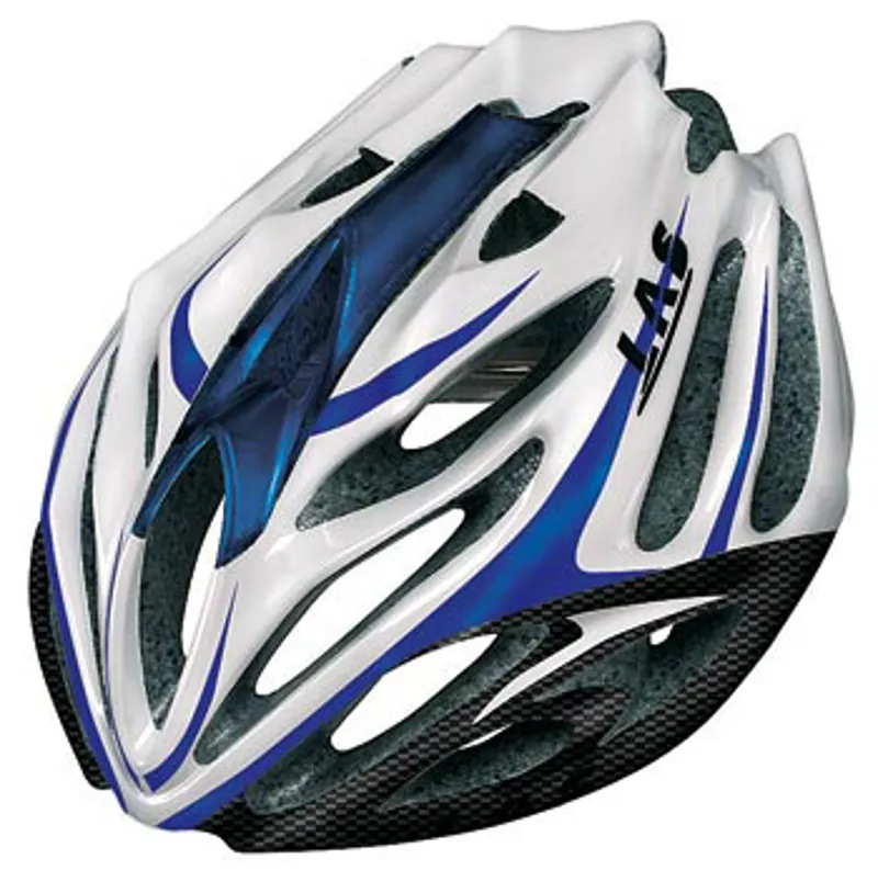 Las Anubi Blue/White/Carbon Road Helmet