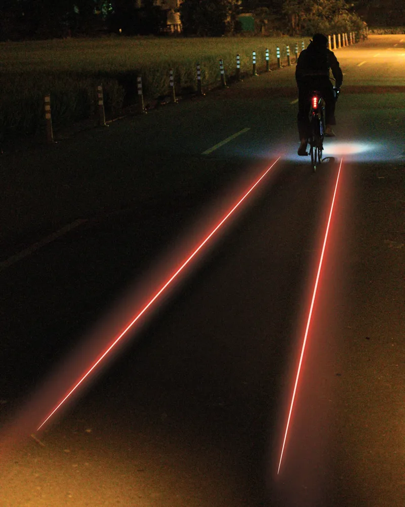 Bike laser light clearance beam