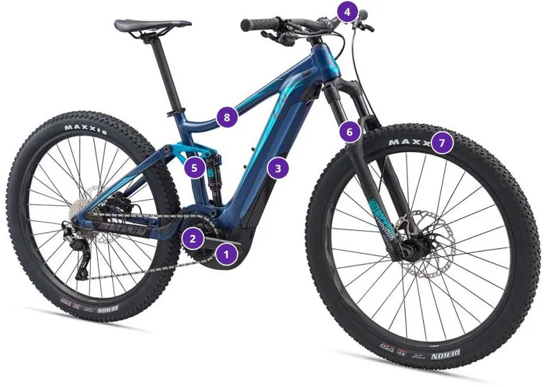 Liv Embolden E 2 2019 25km Womens Electric FS Mountain Bike Blac