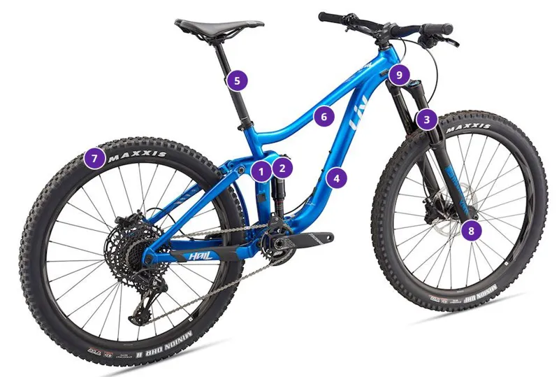 womens full suspension mountain bike