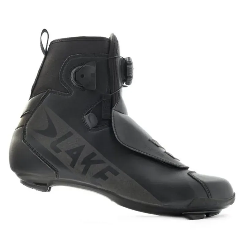 Lake CX146 Winter Wide Fit Road Boot in Black