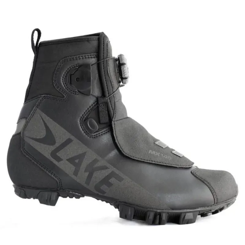 Lake MX146 Winter Wide Fit MTB Boot in Black