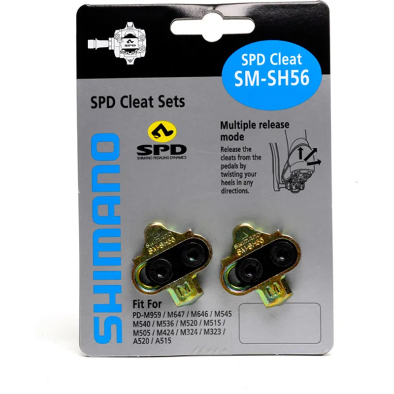 Shimano SH56 MTB SPD cleats multi-release