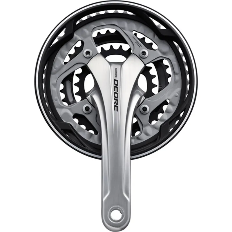 Shimano FC-T611 Deore 10-speed chainset - 48 / 36 / 26T silver-2
