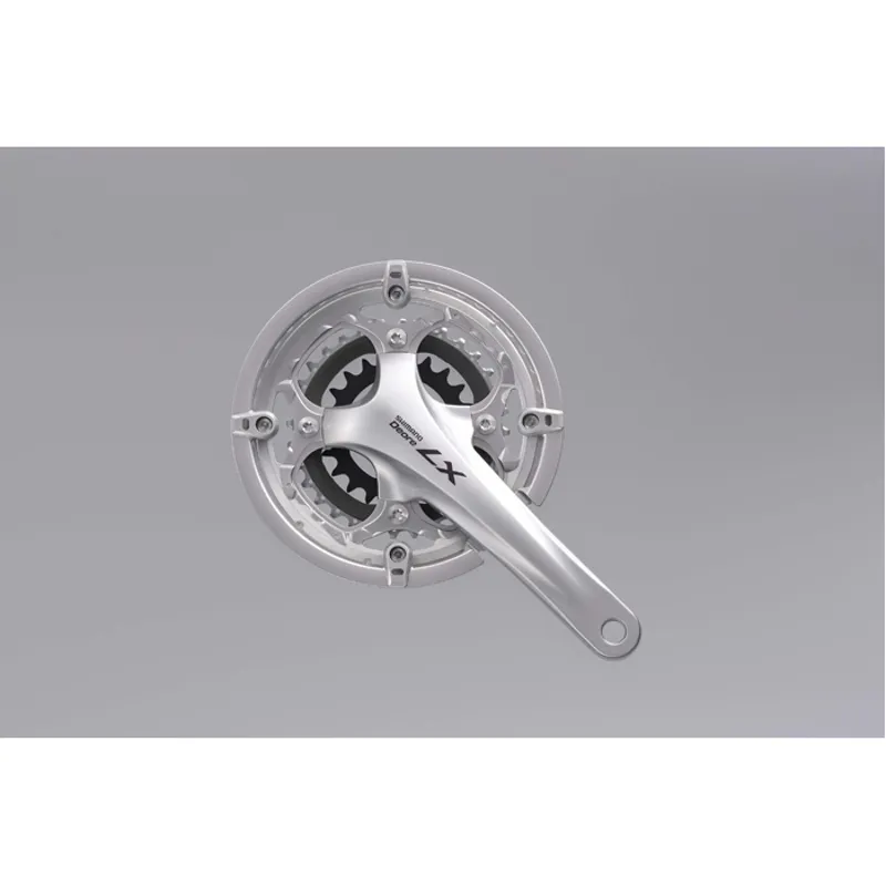 Shimano FC-T661 LX HollowTech II triple chainset, with chain guard