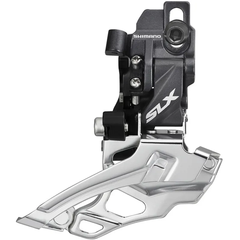 Shimano FD-M676 SLX 10-speed double front derailleur, dual-pull, direct-fit