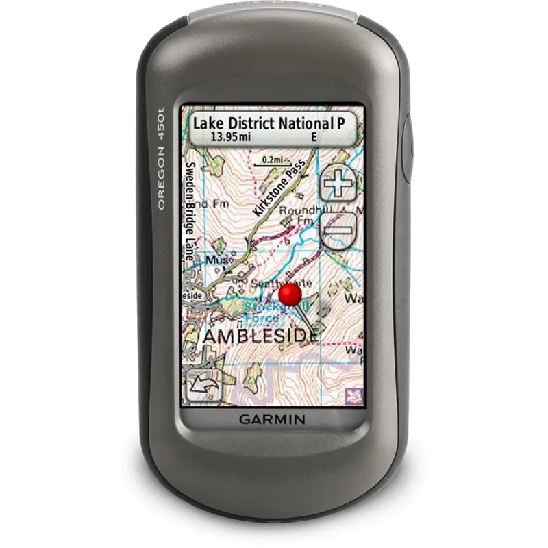 Garmin Oregon 450t mapping handheld GPS unit with Garmin TOPO Europe basemap