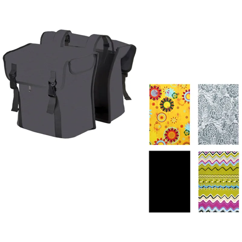 Bobike BoBag rear Chidseat Compatible Pannier Bags - urban black-1