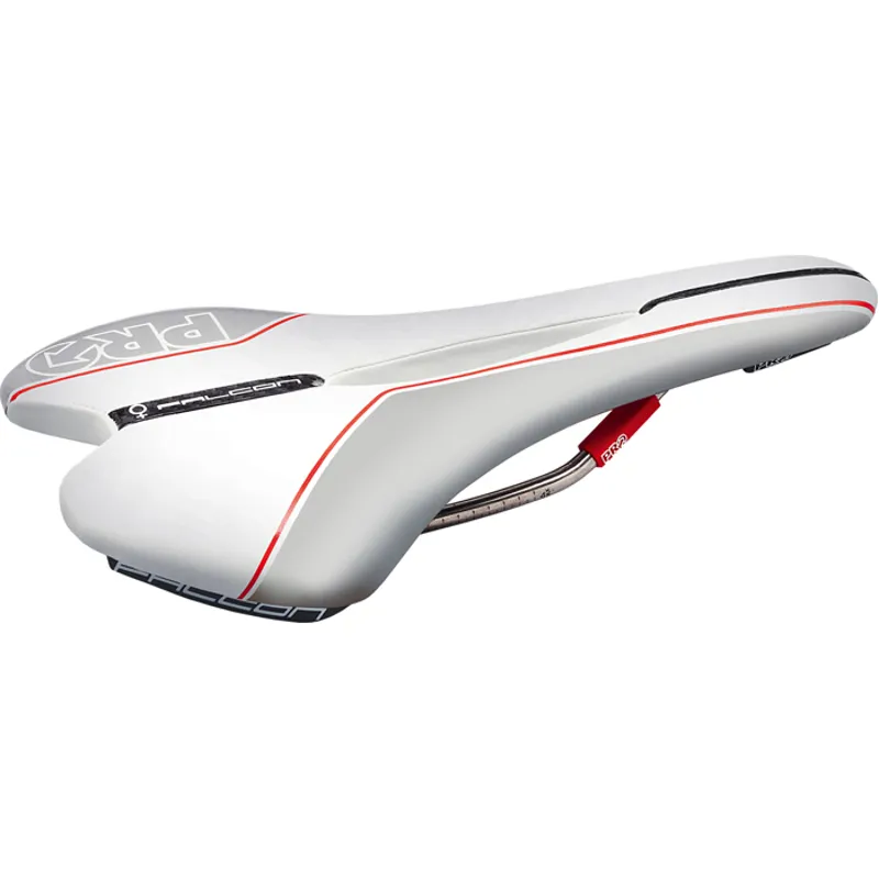 Pro Falcon Saddle Lady Ti Rails 152mm Wide Anatomic Fit White
