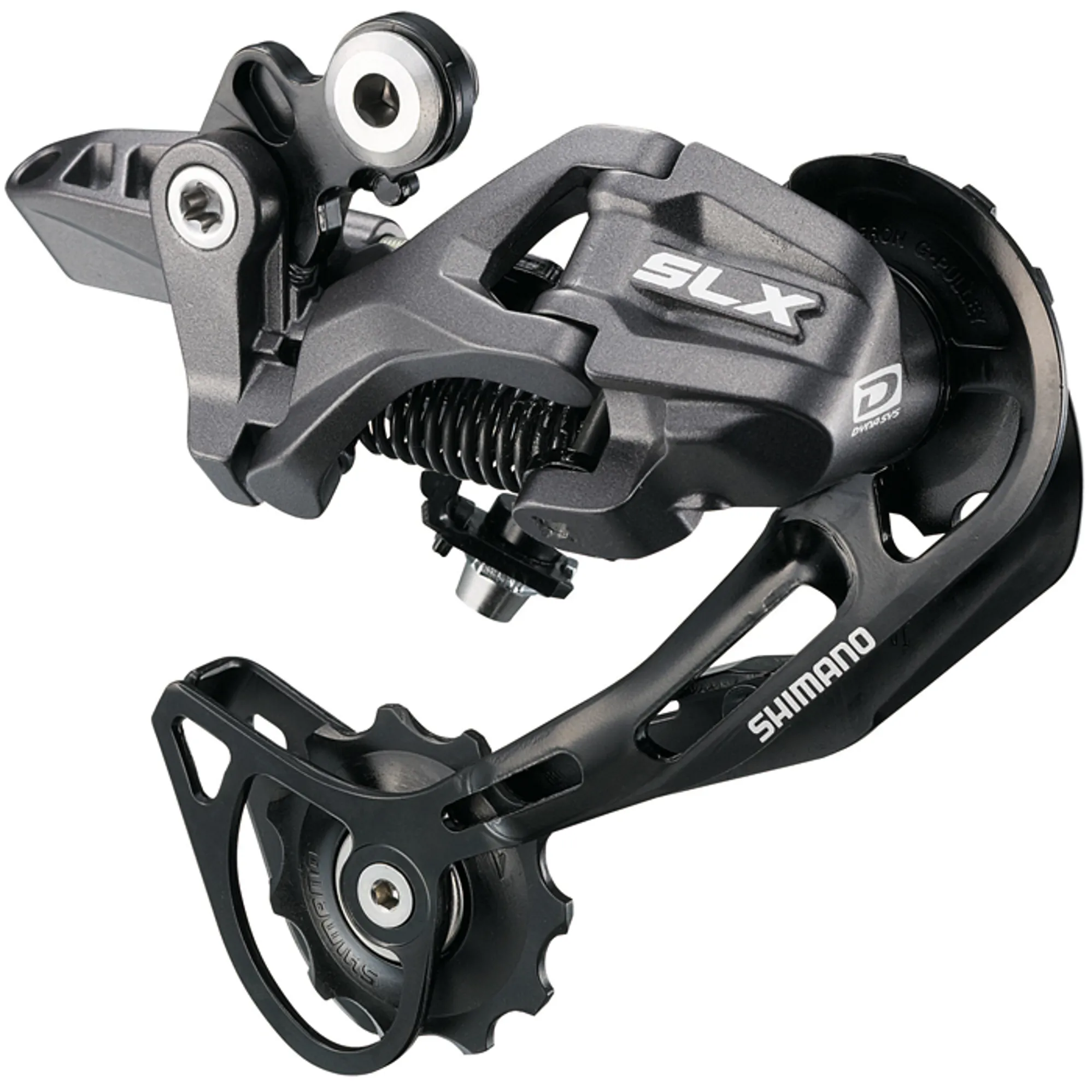Shimano RD-M663 SLX 10-speed Shadow design rear derailleur, SGS, top n
