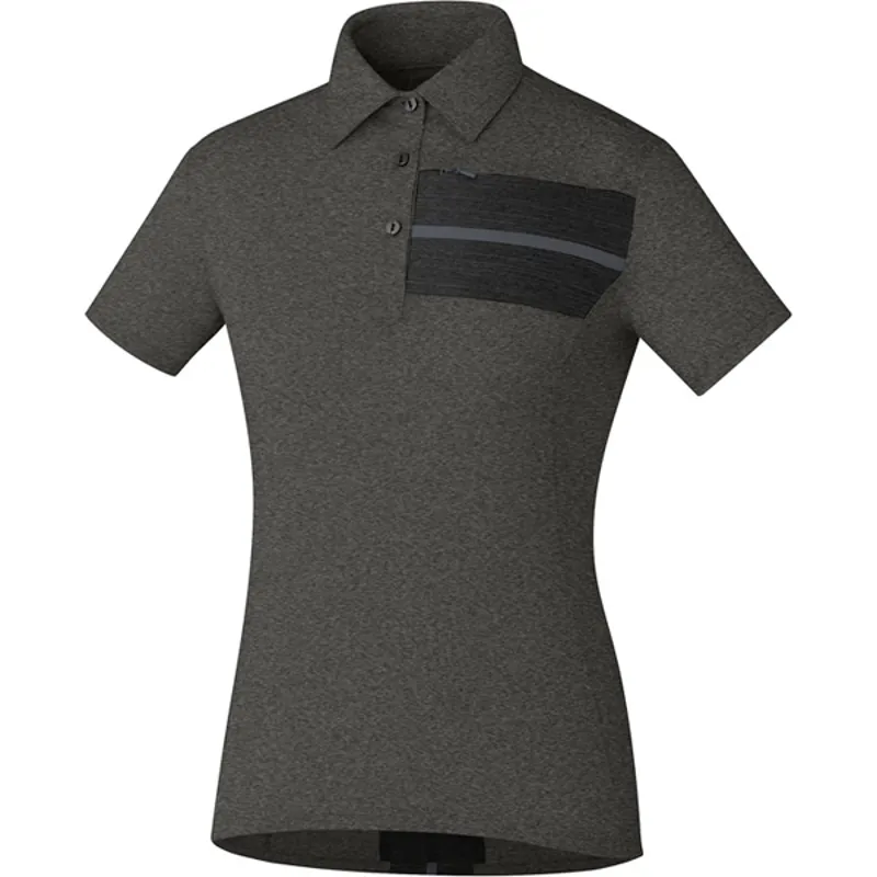 Shimano Womens Transit Polo Shirt In Grey