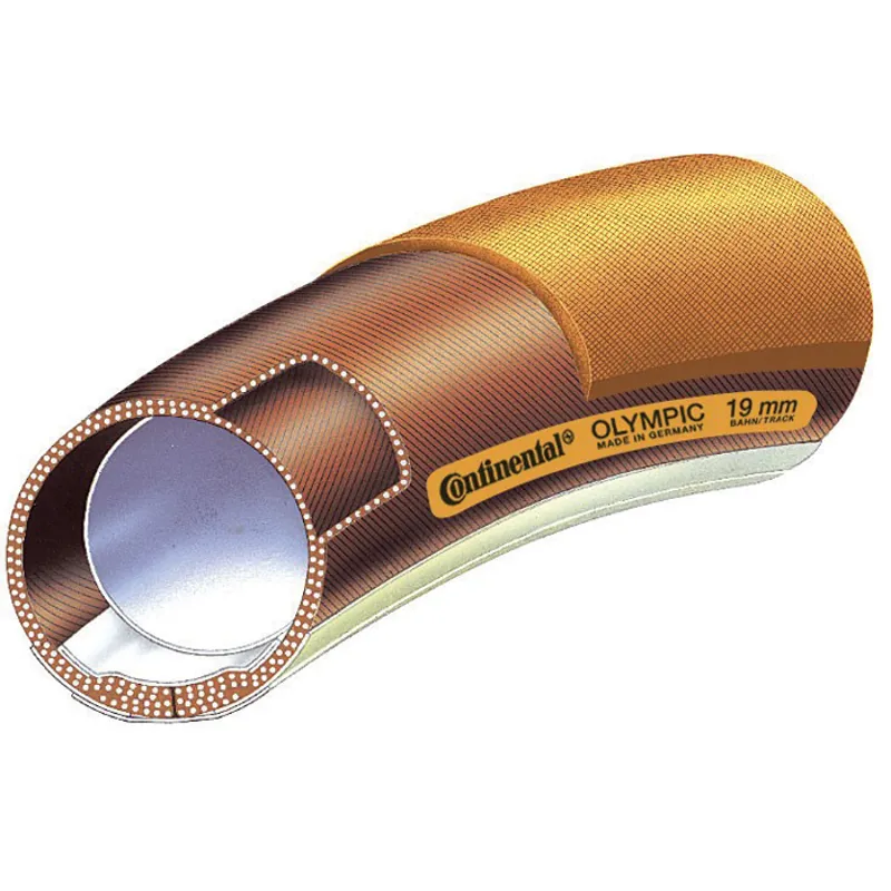 Continental Olympic 27 x 1 inch Conti yellow / brown tubular tyre