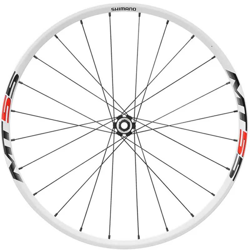 Shimano WH-MT55 Centre-Lock disc-specific wheel, white-1