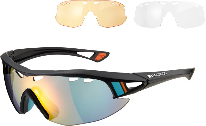Madison Recon glasses 3 lens pack - MGT Ltd black