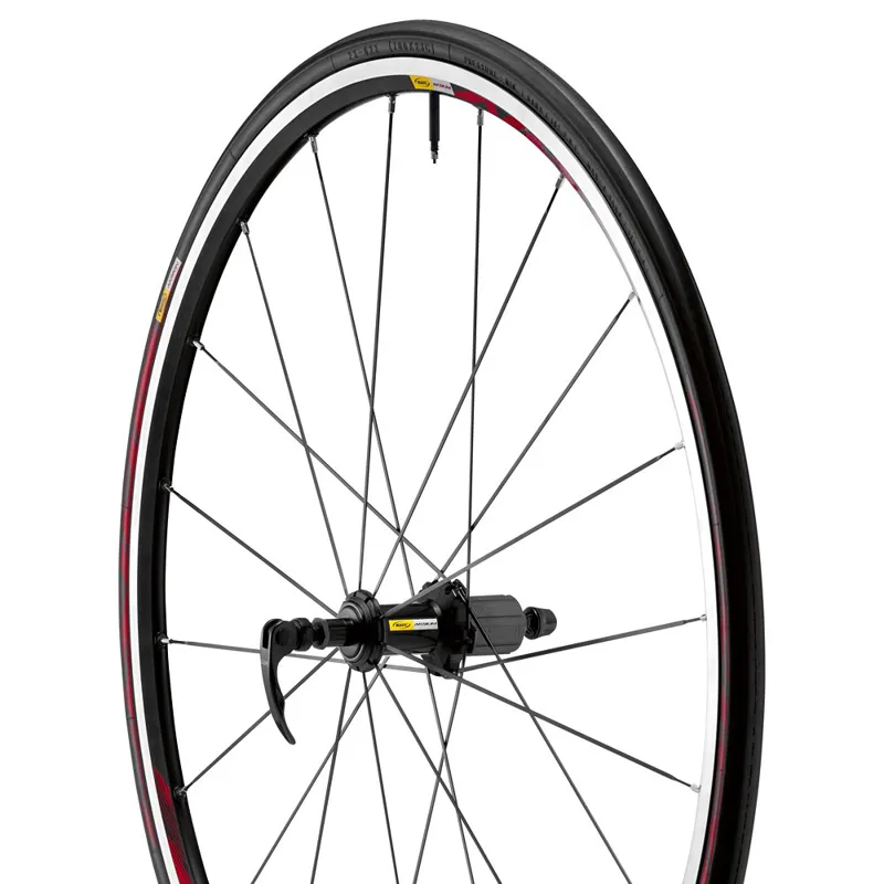 Mavic Aksium 2013 Black With Red Decals Road Wheels Pair