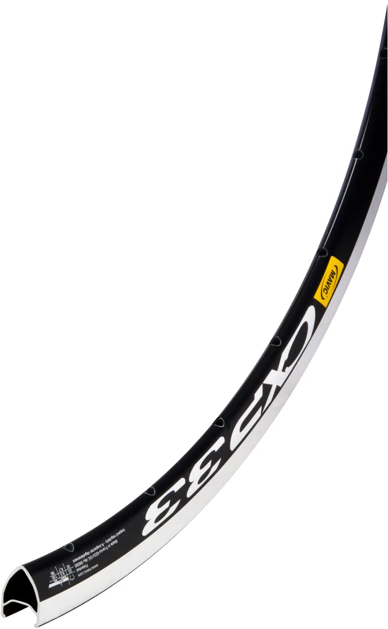 Mavic CXP33 road rim, black anodised