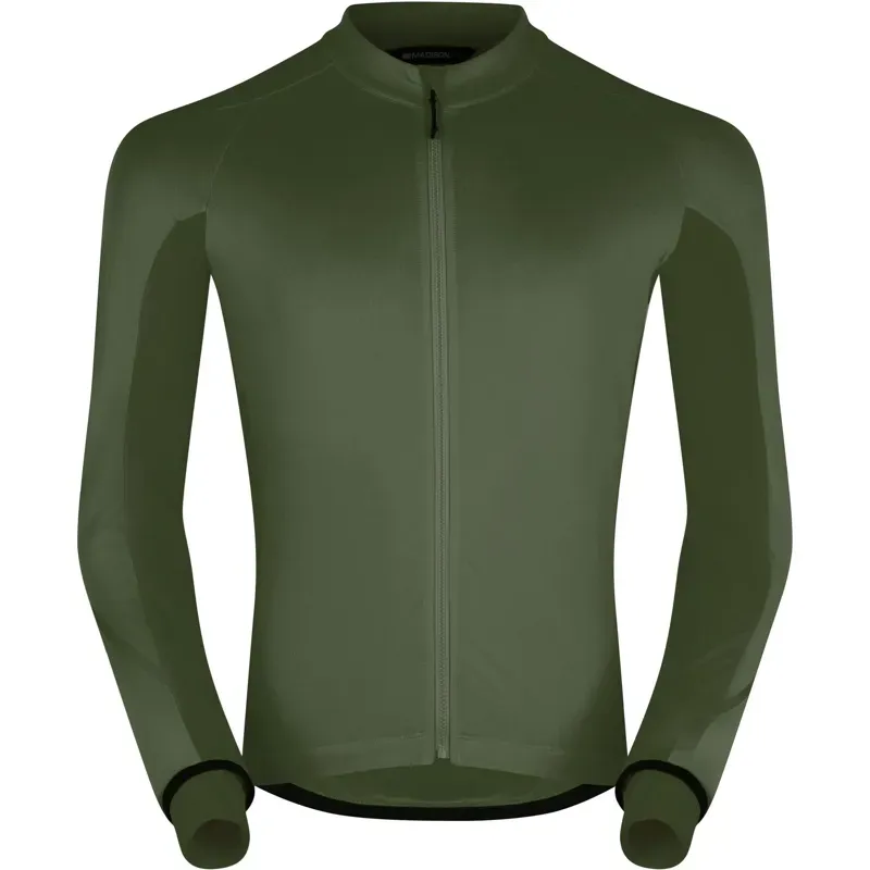 Madison DTE Thermal Long Sleeve Jersey Midnight Green
