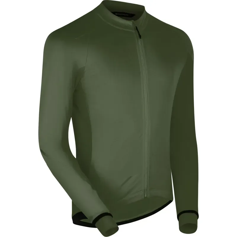 Madison DTE Thermal Long Sleeve Jersey Midnight Green-1