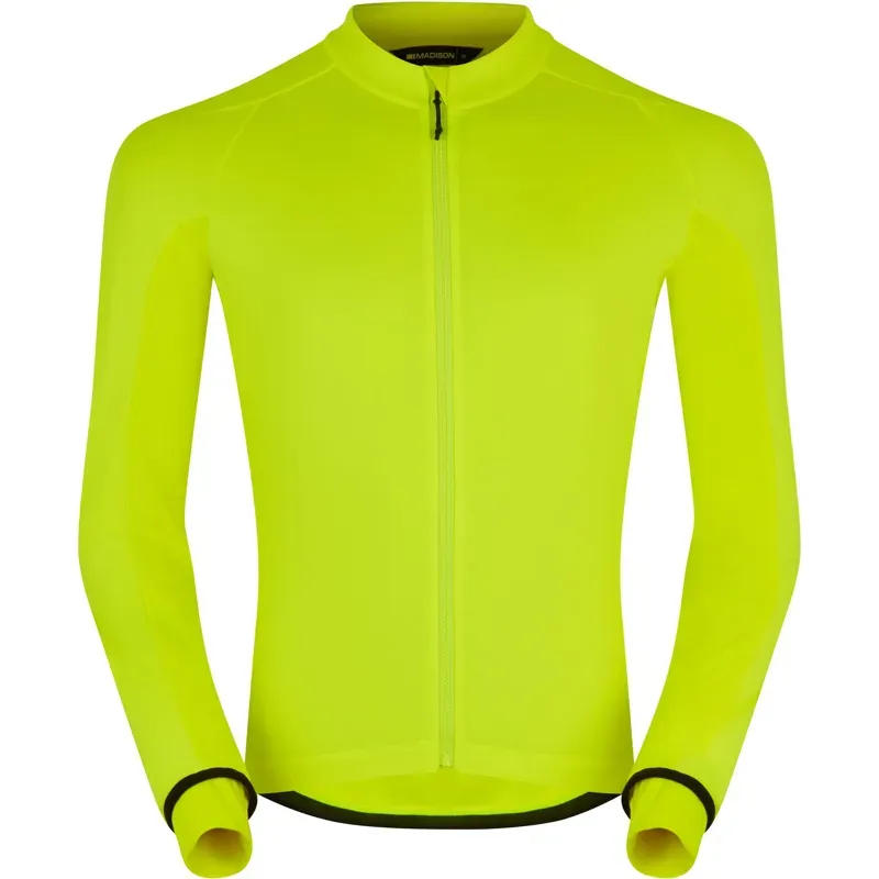 Madison DTE Thermal Long Sleeve Jersey Hi-Viz