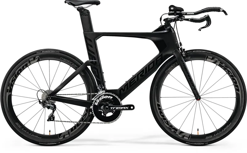 Merida Warp 5000 Matt Black / Gloss Black 2018 Time Trial Bike