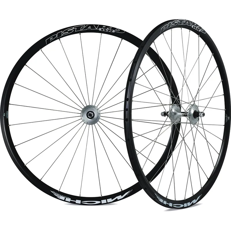 Wheelset pistard wr track clincher black silver MICHE Bicycle