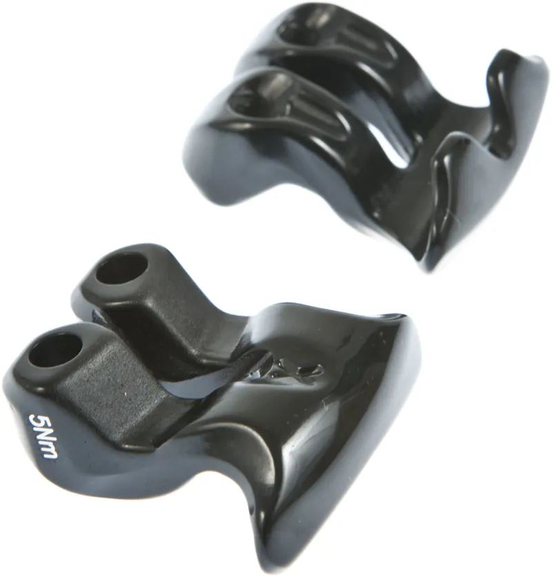 Pro Seatpost saddle rail oversized clamps, dual bolt, black